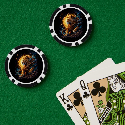 Guardian of the Solar Threshold – Lion of Balance  Pokerchips (Pokertisch (doppelt))