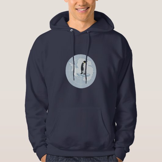 Guardian of the South Pole Antarctica Flag Hoodie (Vorderseite)