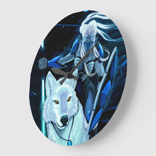 Guardian of the Wild Hour Große Wanduhr (Winkel)