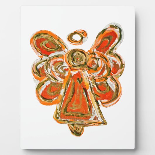 Guardian Orange Angel Malerei Kunstgift Plaque Fotoplatte (Vorderseite)