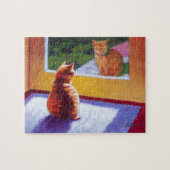 Guardian Orange Tabby Manx Puzzle (Horizontal)