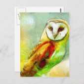 Guardian Owl Postkarte (Vorne/Hinten)