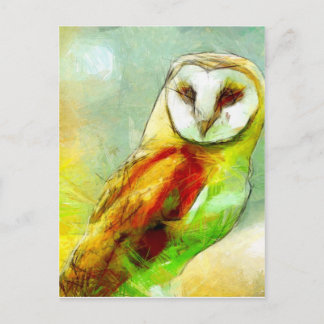 Guardian Owl Postkarte