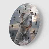 Guardian Pitbull Wall Clock Große Wanduhr (Winkel)
