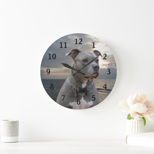 Guardian Pitbull Wall Clock Große Wanduhr (Zuhause)