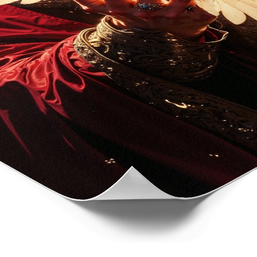 Guardian Priestess Magical Wall Art Poster (Ecke)