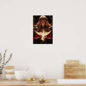 Guardian Priestess Magical Wall Art Poster (Küche)