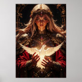 Guardian Priestess Magical Wall Art Poster (Vorne)