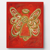 Guardian Red Angel Malerei Kunstgift Plaque Fotoplatte (Vorderseite)