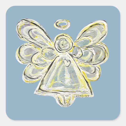 Guardian Silver White Angel Custom Decal Stickers (Vorderseite)