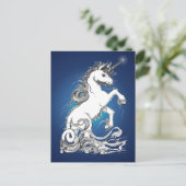 Guardian Unicorn Postkarte (Stehend Vorderseite)