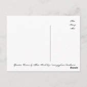 Guardian Unicorn Postkarte (Rückseite)