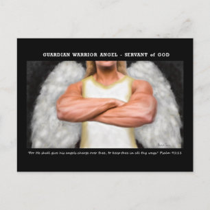 Guardian Warrior Angel Postcard Postkarte