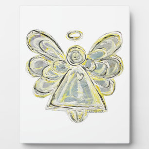 Guardian White Light Angel Malerei Art Plaque Fotoplatte