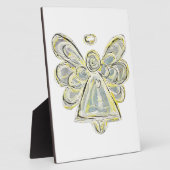 Guardian White Light Angel Malerei Art Plaque Fotoplatte (Seite)