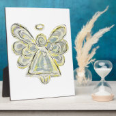 Guardian White Light Angel Malerei Art Plaque Fotoplatte (Seite)