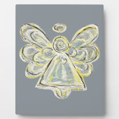 Guardian White Light Angel Malerei Art Plaque Fotoplatte (Vorderseite)