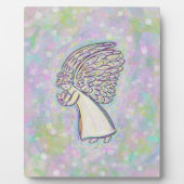 Guardian White Light Angel Malerei Art Plaque Fotoplatte (Vorderseite)