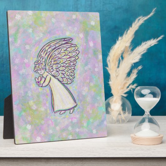 Guardian White Light Angel Malerei Art Plaque Fotoplatte (Seite)
