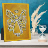 Guardian Yellow Angel Painting Art Gift Plaque Fotoplatte (Seite)