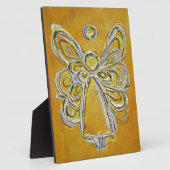 Guardian Yellow Angel Painting Art Gift Plaque Fotoplatte (Seite)