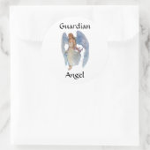GuardianAngel Runder Aufkleber (Tasche)