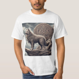 Guardianes de la Naturaleza: Lobo y Trisquel Celta T-Shirt
