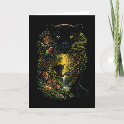 Guardians of the Wild Feiertagskarte (Vorderseite)