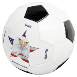 Guarding Bald Eagle, The American Flag, Star Fußball
