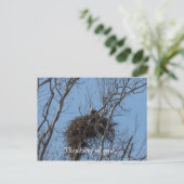 Guarding Eagle Denken Sie an Sie Postcard Postkarte (Stehend Vorderseite)