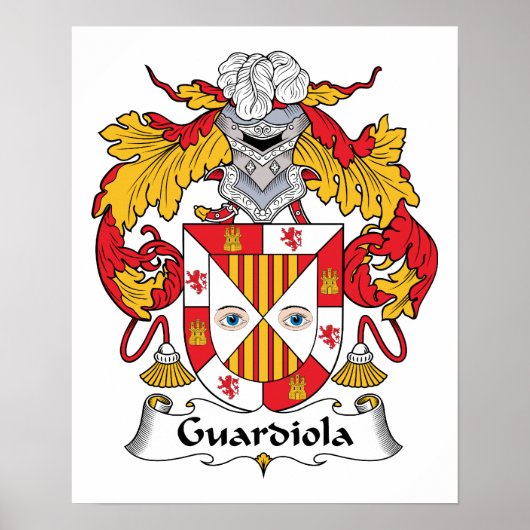 Guardiola Familienwappen Poster (Vorne)