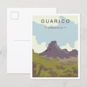 Guarico Venezuela Art Vintage Reise Illustration Postkarte