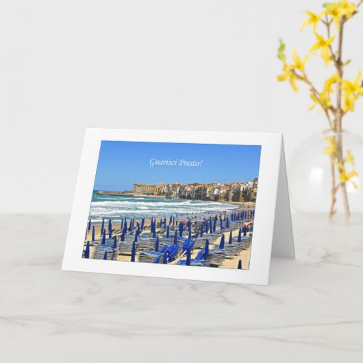 Guarisci Presto - erhalten Sie Brunnen bald auf Karte (Gelbe Blume)