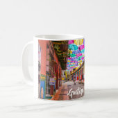 Guatapé. Kolumbien, Umbrella Street Kaffeetasse (Vorderseite Links)