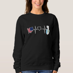 Guatemala Amerikanisch USA-Flagge  USA Guatemala H Sweatshirt
