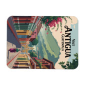 Guatemala Antigua Illustration Reisen Vintag Magnet (Horizontal)