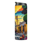 Guatemala | Antigua Reisen Vintag Retro Thermosbecher (Nach rechts gedreht)