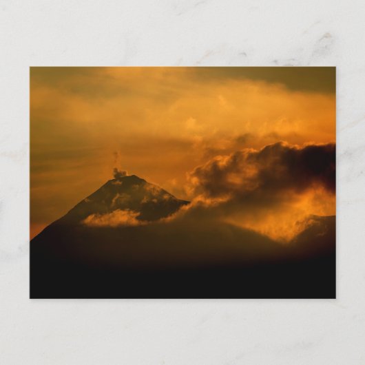Guatemala - Antigua sunset Postkarte (Vorderseite)