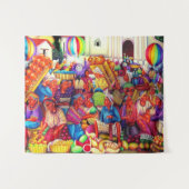 Guatemala Art Tapestry Wandteppich (Vorderseite (Horizontal))