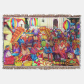 Guatemala Art Throw Blanket Decke (Vorderseite)