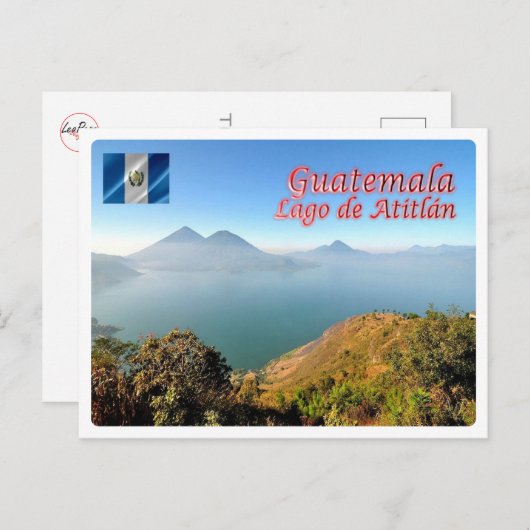 Guatemala - Atitlán-See - Postkarte (Vorne/Hinten)