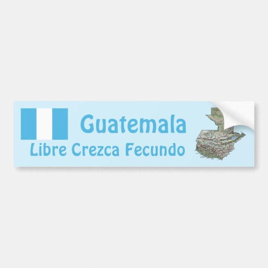 Guatemala-Autoaufkleber Autoaufkleber (Vorne)