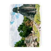 Guatemala Aztec Temple Travel Magnet (Vertikal)