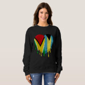 Guatemala Bahamas Flag Heart Citizen Grown Patriot Sweatshirt (Vorne ganz)