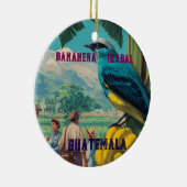 GUATEMALA, BANANERA IZABAL Retro poster Keramik Ornament (Rechts)