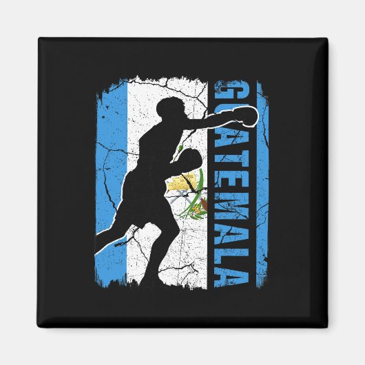 Guatemala Boxing Team Guatemala Flaggen Boxhandsch Magnet (Vorne)