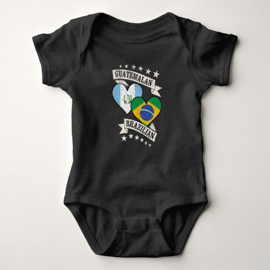 Guatemala Brasilien Baby Strampler (Vorderseite)