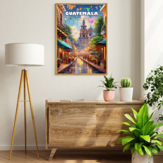 Guatemala Ciudad, zwischen Vulkanen und lebendigem Poster