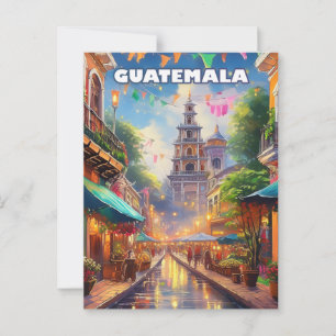 Guatemala Ciudad, zwischen Vulkanen und lebendigem Postkarte