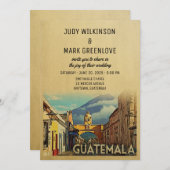 Guatemala Einladung zur Hochzeit Vintag Mitte des (Vorne/Hinten)